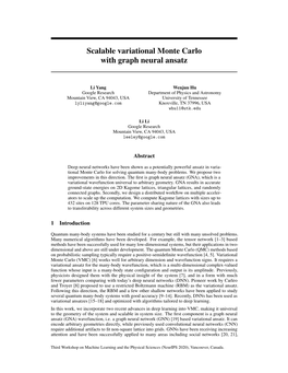 Scalable Variational Monte Carlo with Graph Neural Ansatz