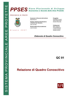 Relazione Di Quadro Conoscitivo