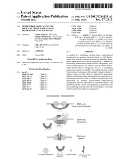US 2012/0244131 A1 Delacote Et Al