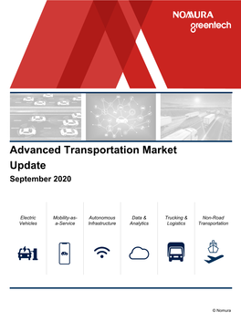 Advanced Transportation Market Update September 2020
