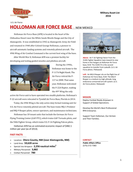 Holloman Air Force Base : New Mexico