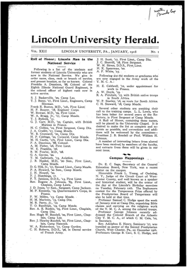 Lincoln, University Herald