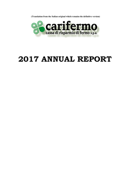 2017 ANNUAL REPORT 2017 Annual Report