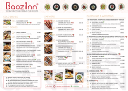 Baoziinn Menu 2020