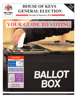 2016 House of Keys General Election Guide