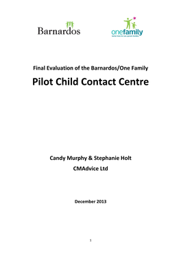 Child Contact Centre Evaluation December 2013