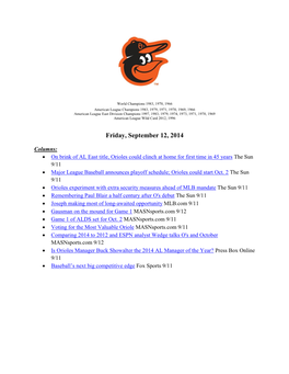 Friday, September 12, 2014