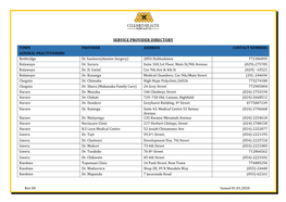 Service Provider Directory