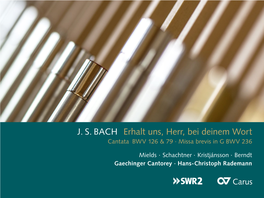 J. S. BACH Erhalt Uns, Herr, Bei Deinem Wort Cantata BWV 126 & 79 · Missa Brevis in G BWV 236