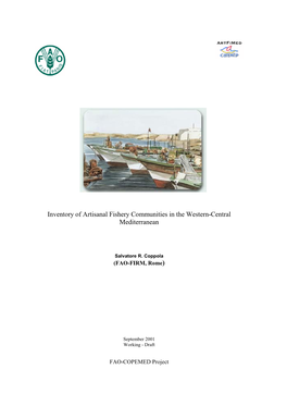 Inventory of Artisanal Fishery Communities in the Western-Central Mediterranean