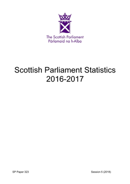 Scottish Parliament Statistics 2016-17