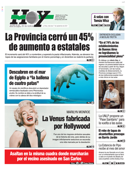 La Provincia Cerró Un 45% De Aumento a Estatales