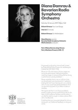 Diana Damrau & Bavarian Radio Symphony Orchestra