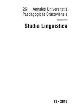 Studia Linguistica