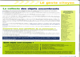 La Collecte Des Objets Encombrants