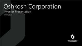 Oshkosh Corporation