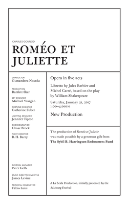 Roméo Et Juliette