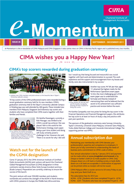 CIMA Wishes You a Happy New Year!