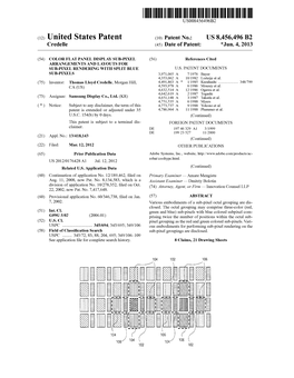 (12) United States Patent (10) Patent No.: US 8,456,496 B2 Credelle (45) Date of Patent: *Jun