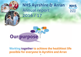 NHS Ayrshire & Arran Annual Report 2016 / 17