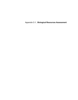 Biological Resources Assessment