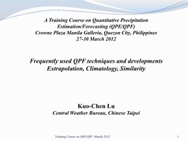 QPE/QPF) Crowne Plaza Manila Galleria, Quezon City, Philippines 27-30 March 2012