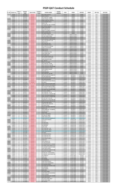 PSSP-QAT Conduct Schedule for Uploading.Xlsx