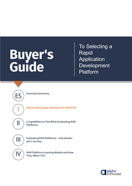 Rapid App Development Buyer's Guide