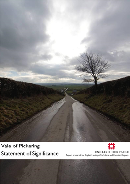 Vale of Pickering Statement of Significance