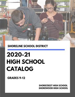 2020-21 High School Catalog