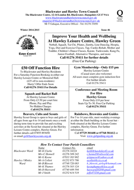Improve Your Health and Wellbeing at Hawley Leisure Centre, Hawley