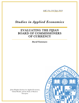 Studies in Applied Economics