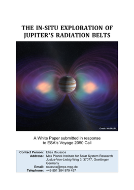 The In-Situ Exploration of Jupiter's Radiation Belts