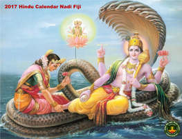 2017 Hindu Calendar Nadi Fiji