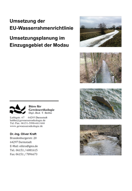 Umsetzung Der EU-Wasserrahmenrichtlinie