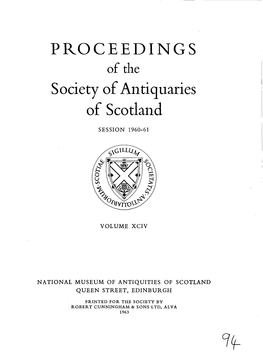 PROCEEDINGS E Oth F Societ Antiquarief Yo S of Scotland