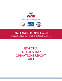 Ethiopia End of Spray Operations Report 2013