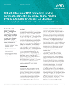 Robust Detection of RNA Biomarkers for Drug Safety Assessment in Preclinical Animal Models by Fully Automated Rnascope® 2.5 LS Assay