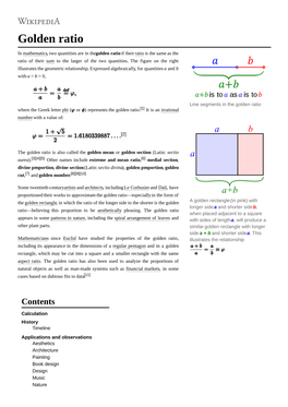 Golden Ratio