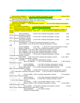 James DOUGLAS C1669 &amp; Jonnet OLIPHER