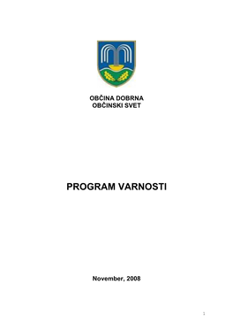 Program Varnosti Občine Dobrna