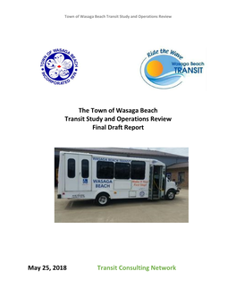 The Town of Wasaga Beach Transit Study and Operations Review Final Draft Report