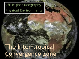 The Inter-Tropical Convergence Zone *