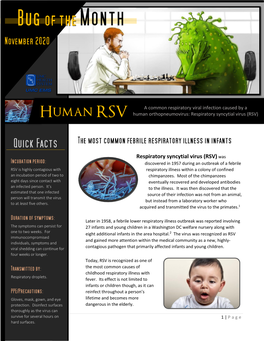 Human Orthopneumovirus: Respiratory Syncytial Virus (RSV) Human RSV