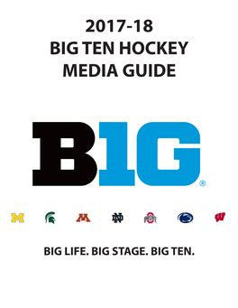 2017-18 Big Ten Hockey Media Guide