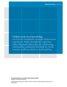 Chesterfield, Bolsover and North East Derbyshire SFRA Strategic Flood Risk Assessment