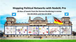 Mapping Political Networks with Nodexl Pro 10 Days of Tweets from the German Bundestag in Review Oct-03-2018 Until Oct-12-2018 19