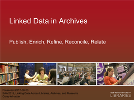 Linked Data in Archives