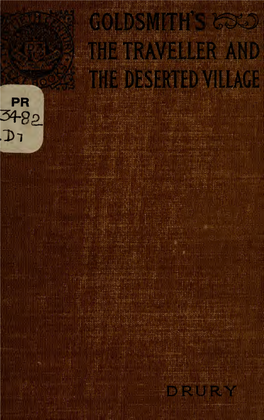 Goldsmith's the Traveller and the Deserted Village;