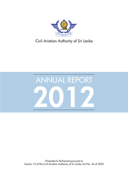 Annual Report Civil Aviation Authority 2012